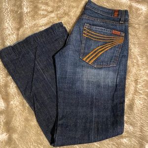 7 For All Mankind- Flared Dojo Jeans Size 28